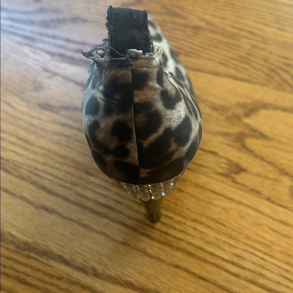 Lanvin for H&M Leopard Print Heels Size 8 - Picture 6 of 12